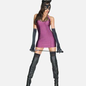 NEW Womens DC Comics Super Villains Rubie's M Catwoman Halloween Costume Cosplay